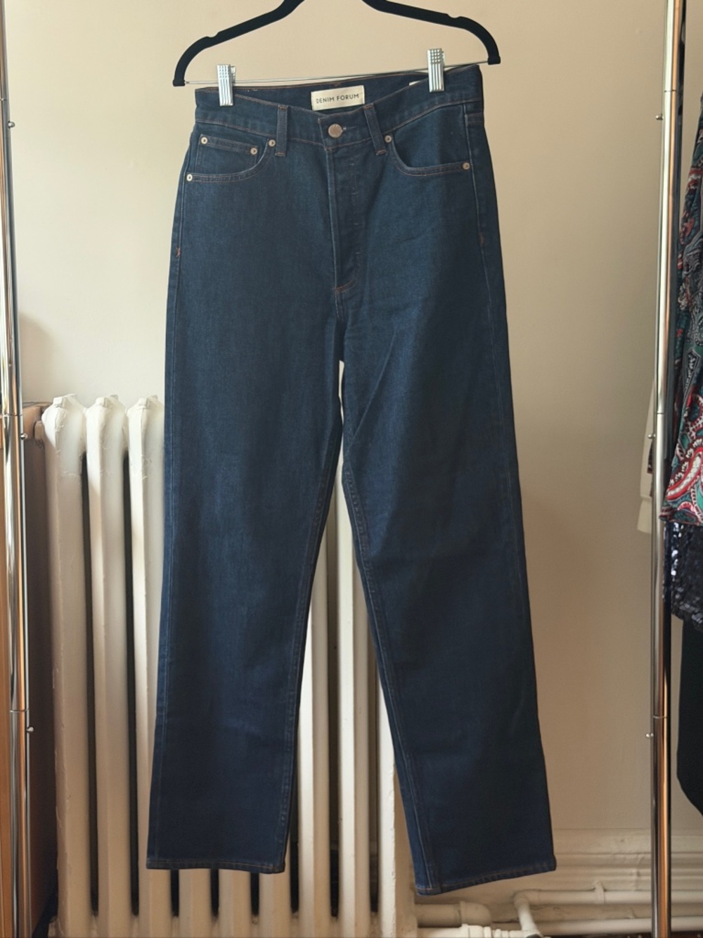 Denim Forum Jeans - The Arlo High Rise Straight Leg